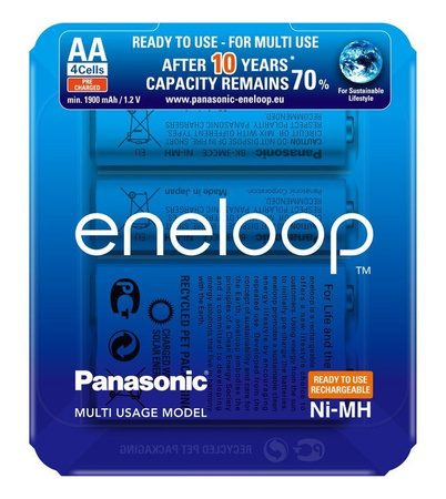 Akumulatorki Panasonic Eneloop AA (R6) 2000 mAh BK3MCCE/4LE - 4 sztuki