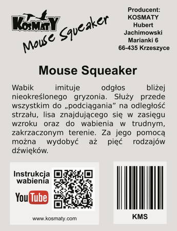 Wabik KOSMATY Mouse Squeaker